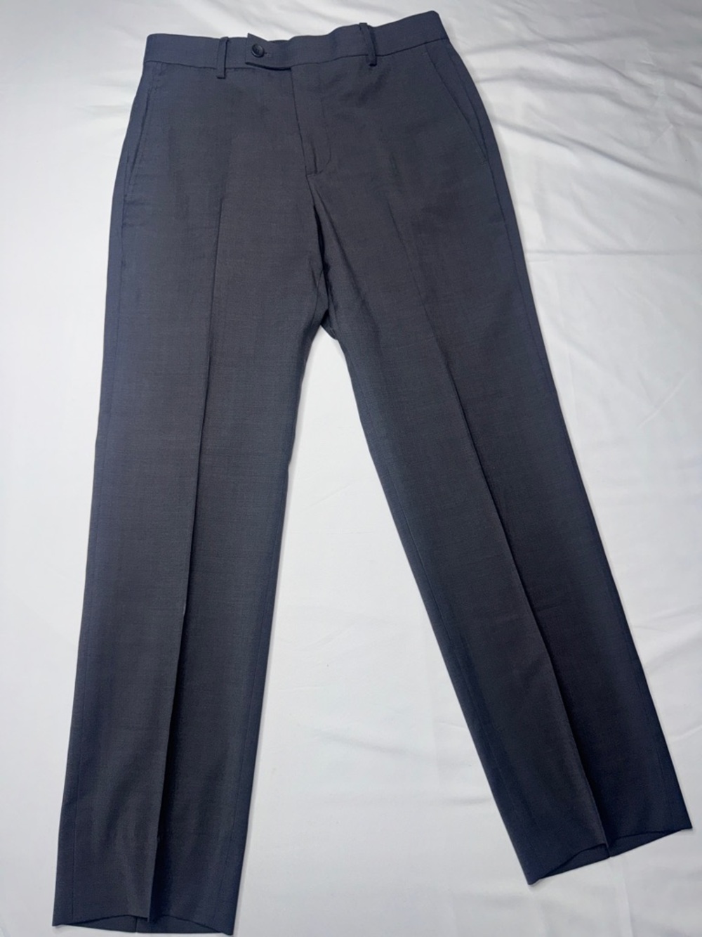 Awearness Kenneth Cole Awear-Tech Slim Dress Pants Charcoal Gray Size 30